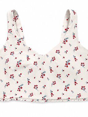 All in Motion Floral Sports Bra Tank | Size Large | Built-In Support